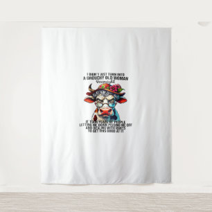 Cow I Didn't Just Turn Into A Grouchy Old Woman Ov Tapestry