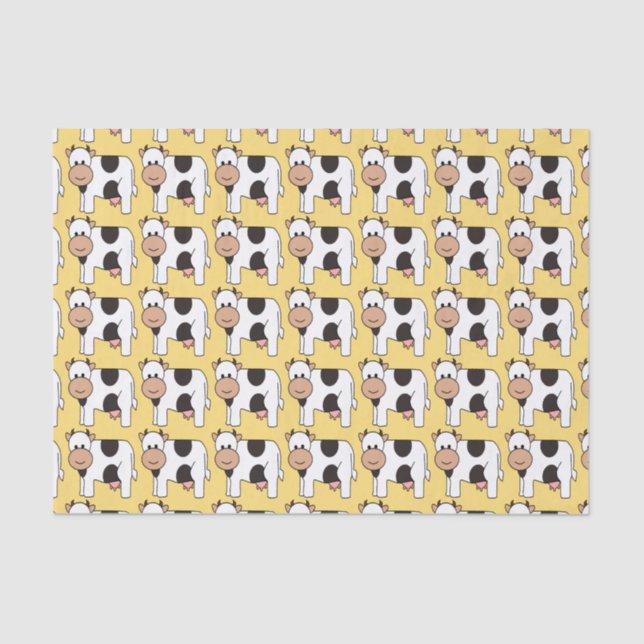 Cow Illustration tissue paper (Front)