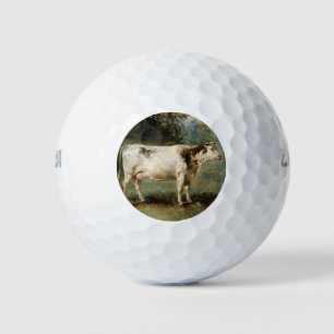 Cow in a Rural Landscape (Farm Animal) Golf Balls