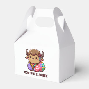 Cow in Elegance in Highland Favour Box