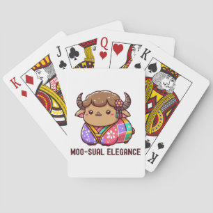Cow in Elegance in Highland Playing Cards