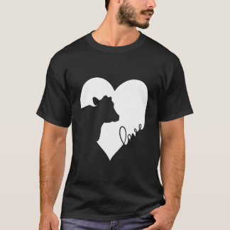 Cow In Heart Cows Love T-Shirt