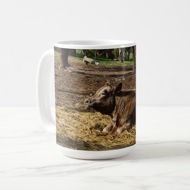Cow Its A Farm Life, Coffee Mug (Front Left)