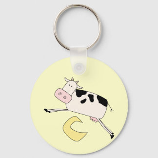 Cow Jumps Over Moon Tshirts and Gifts Key Ring