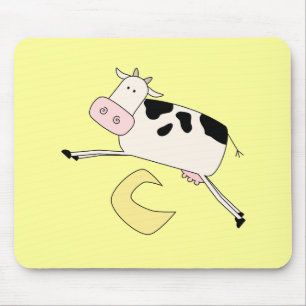 Cow Jumps Over Moon Tshirts and Gifts Mouse Mat