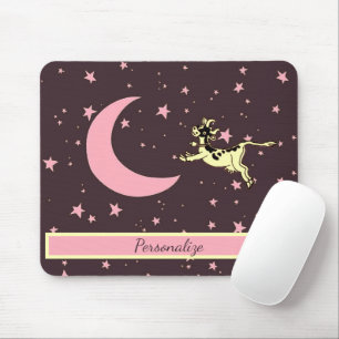 Cow Jumps Over The Moon Personalise Mouse Mat