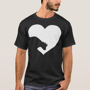 Cow Just A Girl Who Loves Cows Farmer heart vintag T-Shirt