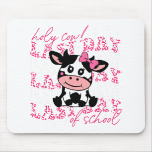 Cow Last Day Of School Teacher Boys Girls Kids Stu Mouse Mat