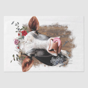 Cow Licking Watercolor Tissue Paper