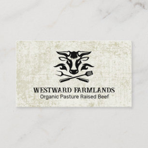 Cow   Livestock Farmer   Market Business Card