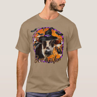 Cow Lover Boo Heifer Funny Halloween Farmer Cow Le T-Shirt