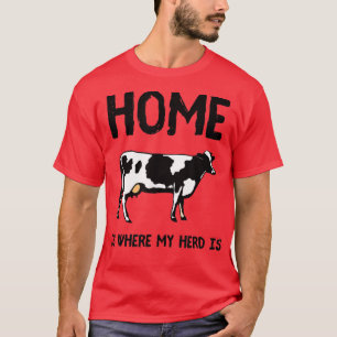 Cow Lover Cattle Farmer Funny Cow Dairy Farm Women T-Shirt