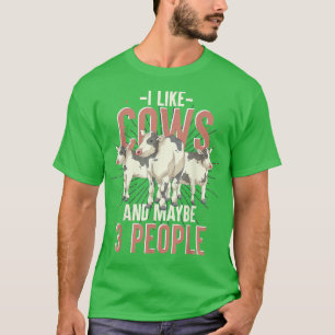 Cow Lover Farmer Farm Animal Lover Farming Funny C T-Shirt