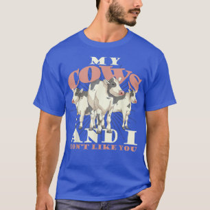 Cow Lover Farming Farm Animal Farmer Funny Cow T-Shirt