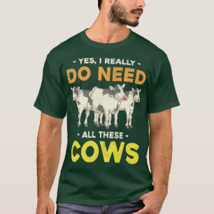 Cow Lover Farming Farm Animal Farmer Funny Cow  T-Shirt