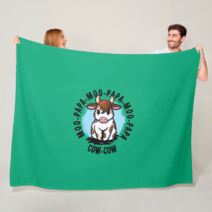 Cow Lover Fleece Blanket