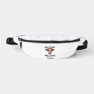 Cow Lover Just A Girl Who Loves Cows _1_1 Bum Bags