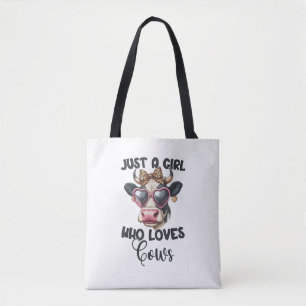 Cow Lover Just A Girl Who Loves Cows _1 Tote Bag
