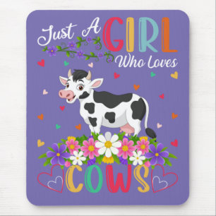 Cow Lover Just A Girl Who Loves Cows Mouse Mat