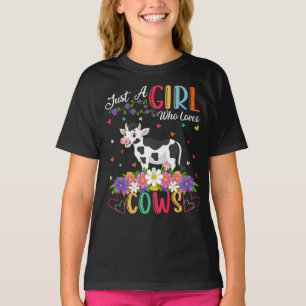 Cow Lover Just A Girl Who Loves Cows T-Shirt
