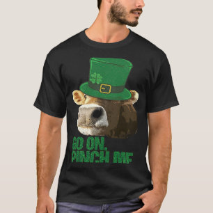 Cow Lovers Sarcastic St Patricks Day Leprechaun Co T-Shirt