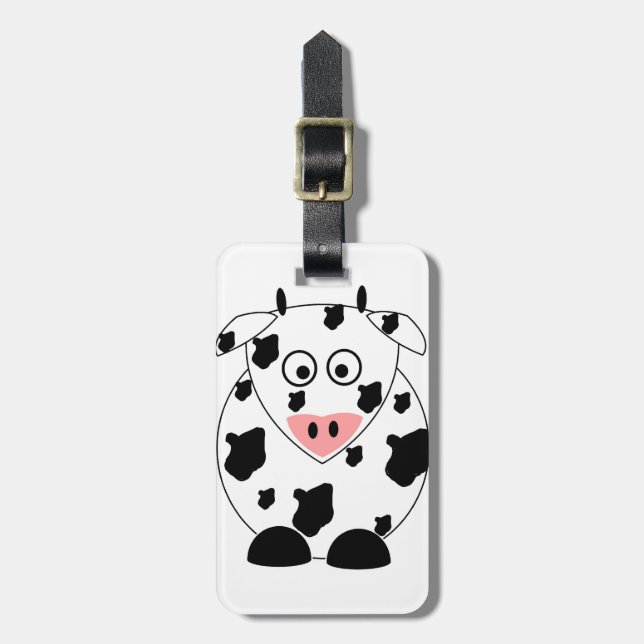 Cow Luggage Tag (Front Vertical)