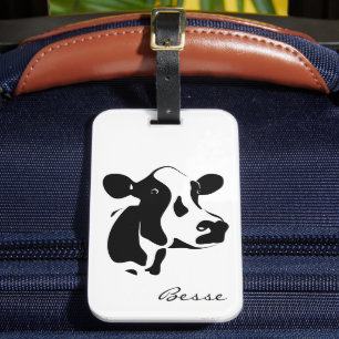 Cow Luggage Tag 