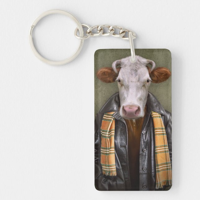 Cow Man Key Ring (Front)