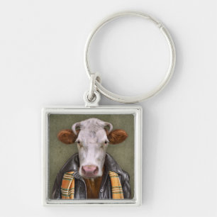 Cow Man Key Ring