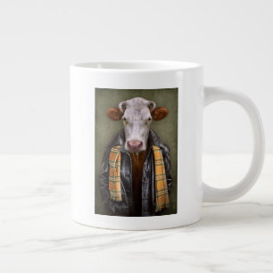 Cow Man Large Coffee Mug