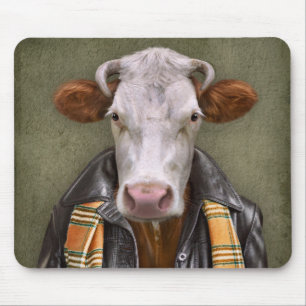 Cow Man Mouse Mat