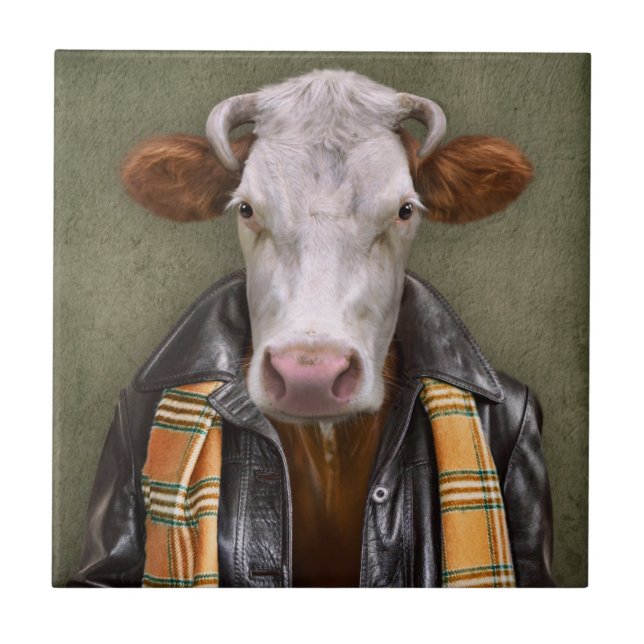 Cow Man Tile (Front)