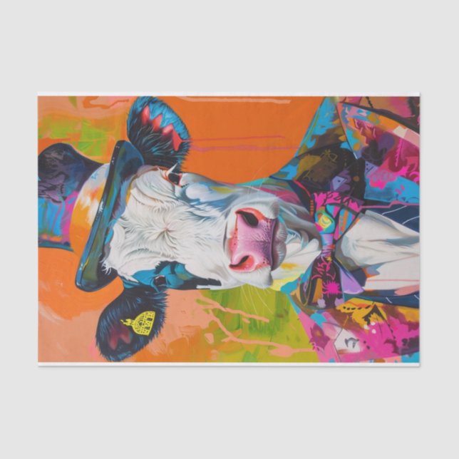 Cow Mania1 Tissue Paper (Front)