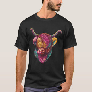 Cow Men's Farm Women's Colourful Animal T-Shirt