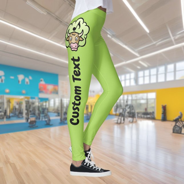 Cow Methane Cartoon Leggings (Creator Uploaded)
