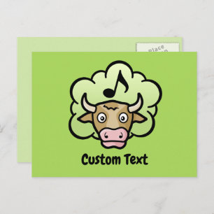 Cow Methane Cartoon Postcard