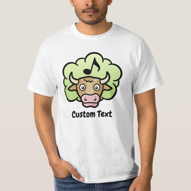 Cow Methane Cartoon T-Shirt (Front)