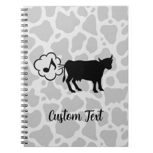 Cow Methane Icon Notebook