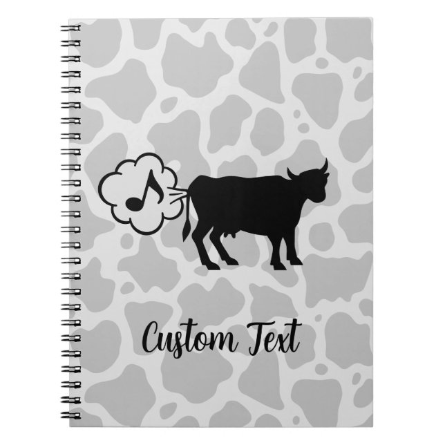 Cow Methane Icon Notebook (Front)