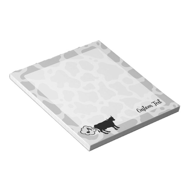 Cow Methane Icon Notepad (Angled)