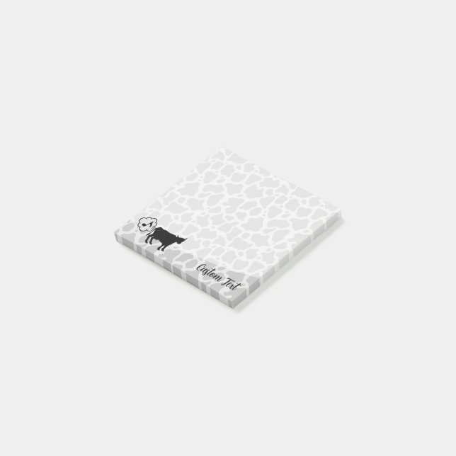Cow Methane Icon Post-it Notes (Angled)