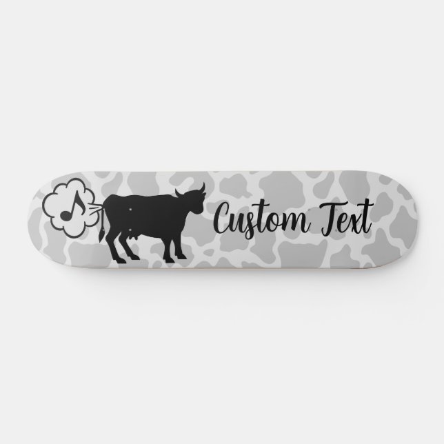 Cow Methane Icon Skateboard Deck (Horz)