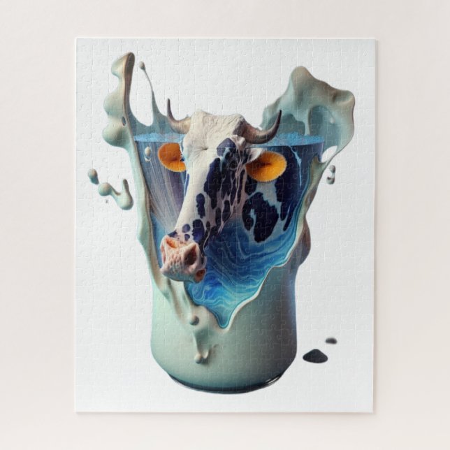 Cow milk  jigsaw puzzle (Vertical)