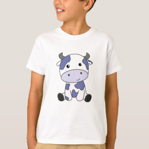 Cow Milk Kawaii Japanese Blueberry T-Shirt