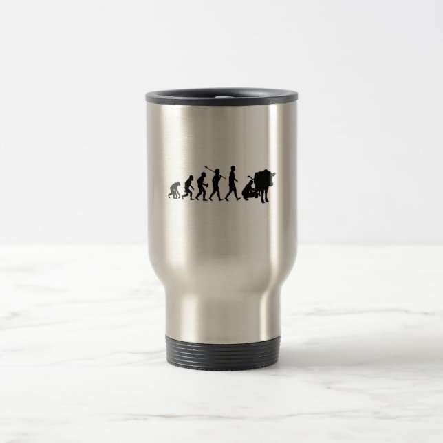 Cow Milking Travel Mug (Center)