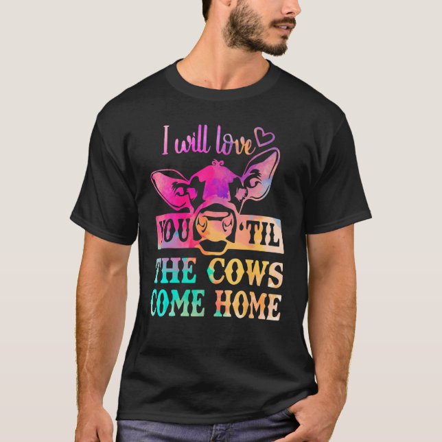 Cow  Moo Heifer Mom Mothers Day Father Dad Cows Ho T-Shirt (Front)