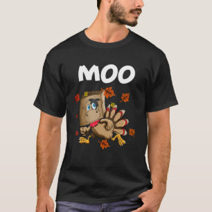 Cow Moo Thanksgiving Dinner Outfit Thanksgiving Tu T-Shirt