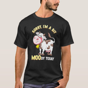 Cow Moody Pun Farm T-Shirt