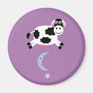 Cow & moon magnet
