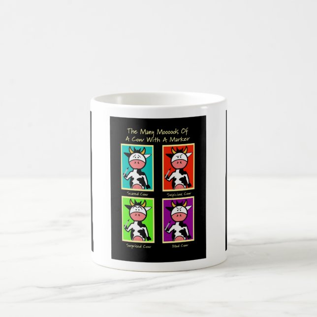 Cow Mooods Humourous Coffee Mug (Center)
